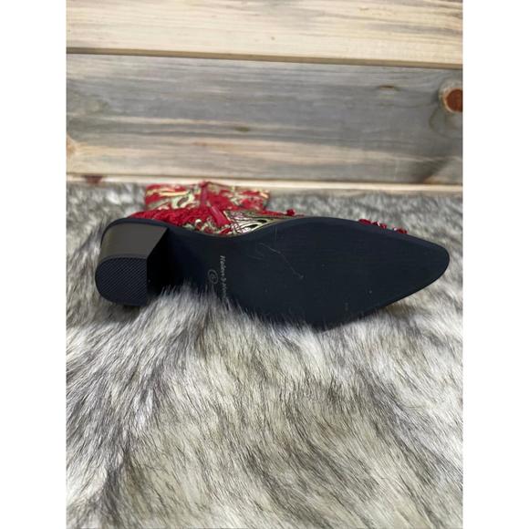 NEW HELEN'S HEART crystal embellished boot in red - Picture 6 of 6